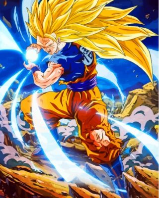 Dragon Ball Z Super Saiyan 3 Paint By Numbers