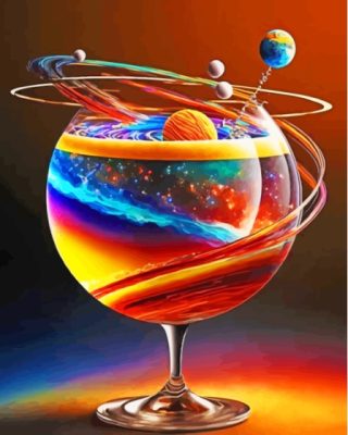 Galaxy Cup Paint By Numbers