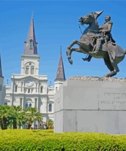 Jackson Square In New Orleans Paint By Numbers