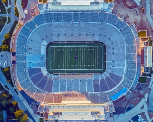 Notre Dame Stadium View Paint By Numbers