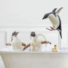 Penguins Playin In Bath Paint By Numbers