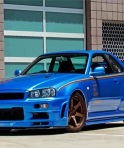 Skyline Gtr Art Paint By Numbers