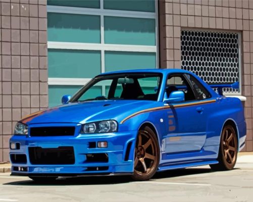 Skyline Gtr Art Paint By Numbers