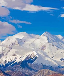 Snowy Denali Mountain Paint By Numbers