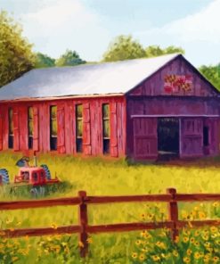 Southern Maryland Tobacco Barn Paint By Numbers