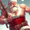 Strong Santa Paint By Numbers