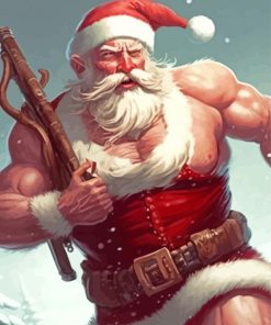 Strong Santa Paint By Numbers