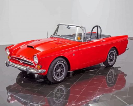 Sunbeam Tiger Sports Roadster Paint By Numbers