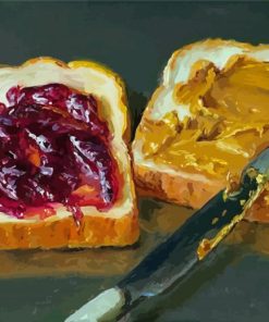 Tasty Peanut Butter And Jelly Paint By Numbers