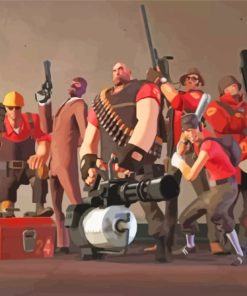 Team Fortress Paint By Numbers