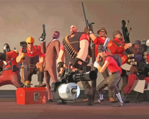 Team Fortress Paint By Numbers