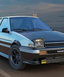 Toyota Ae86 Trueno Classic Car Paint By Numbers