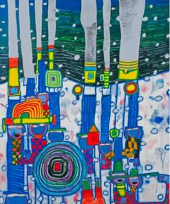 944 Blue Blues By Hundertwasser Paint By Numbers