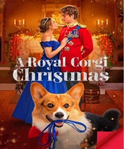 A Royal Corgi Christmas Poster Paint By Numbers