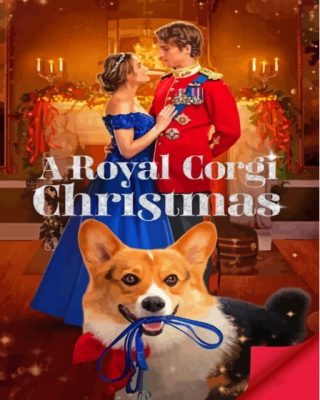 A Royal Corgi Christmas Poster Paint By Numbers