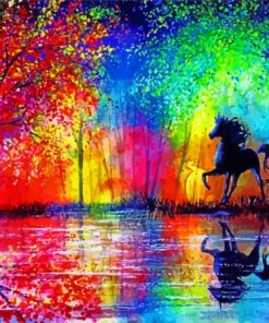 Abstract Horses Paint By Numbers