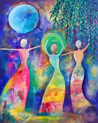 Abstract Women Dancing Paint By Numbers