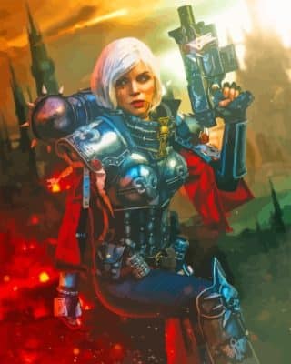 Adepta Sororitas Game Characters Paint By Numbers