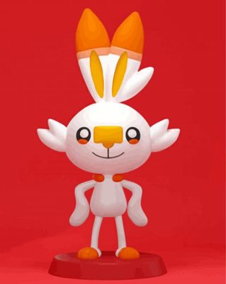 Aesthetic Scorbunny Paint By Numbers