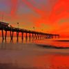 Aesthetic Sunset Venice Florida Pier Paint By Numbers