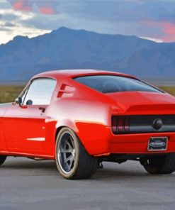 Aesthetic Fastback Mustang Paint By Numbers