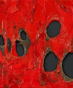 Alberto Burri Red Plastic Paint By Numbers