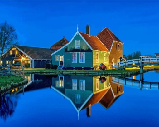 Amsterdam Zaanse Schans Paint By Numbers