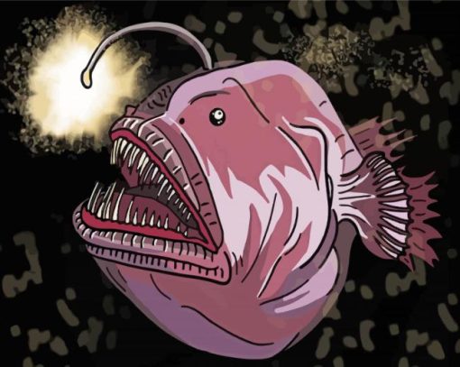 Anglerfish Paint By Numbers