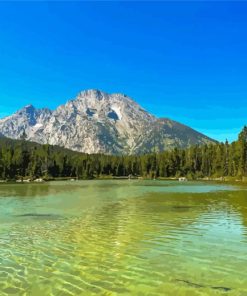 Beautiful View Of Jackson Lake Paint By Numbers