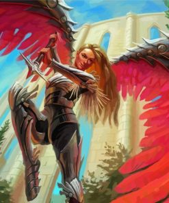 Blonde Warrior Angel Paint By Numbers