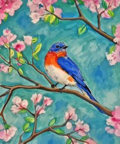 Blossom And Bird Paint By Numbers