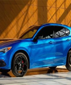 Blue Stelvio Alfa Romeo Car Paint By Numbers