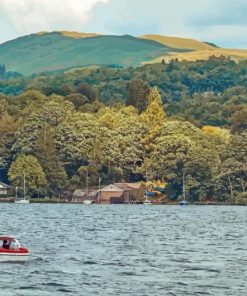 Bowness On Windermere Landscape Paint By Numbers