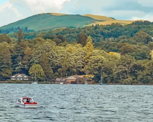 Bowness On Windermere Landscape Paint By Numbers