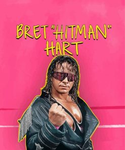 Bret Hitman Hart Poster Paint By Numbers