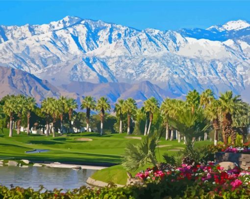 California Palm Desert Paint By Numbers