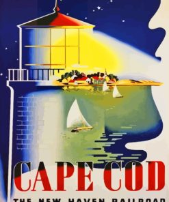 Cape Cod Poster Paint By Numbers