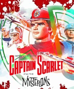 Captain Scarlet Art Poster Paint By Numbers