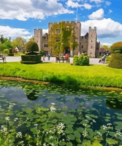 Castle In Hever Village Paint By Numbers