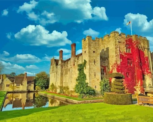 Castle Of Hever Village Paint By Numbers