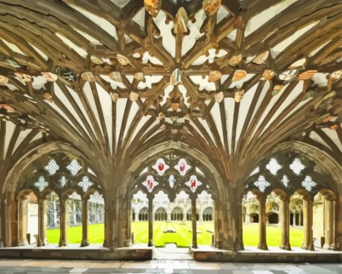 Catenbury Cathedral Arches Paint By Numbers