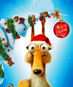 Christmas Ice Age Scrat Paint By Numbers