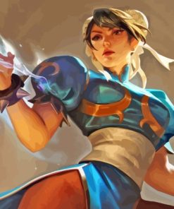 Chun Li Anime Girl Paint By Numbers