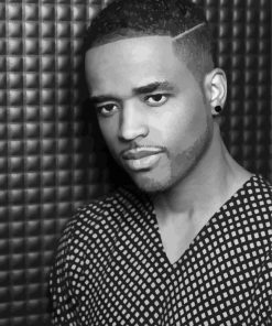 Close Up Black And White Larenz Tate Paint By Numbers