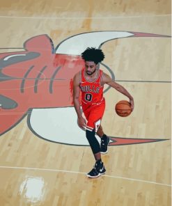 Coby White Chicago Bulls Team Paint By Numbers