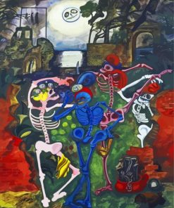 Dancing Skeletons Edward Burra Paint By Numbers