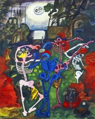 Dancing Skeletons Edward Burra Paint By Numbers