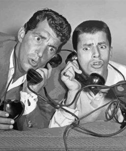 Dean Martin And Jerry Lewis Paint By Numbers