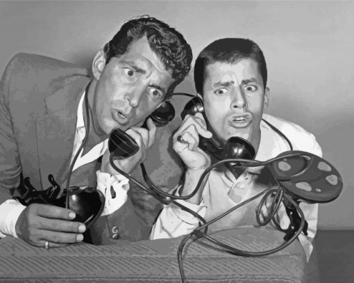 Dean Martin And Jerry Lewis Paint By Numbers