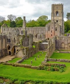 England Fountains Abbey Paint By Numbers